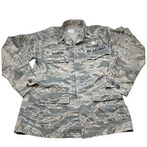 US AIR FORCE Military‎ Fatigue Jacket Digital Camo Size 36R